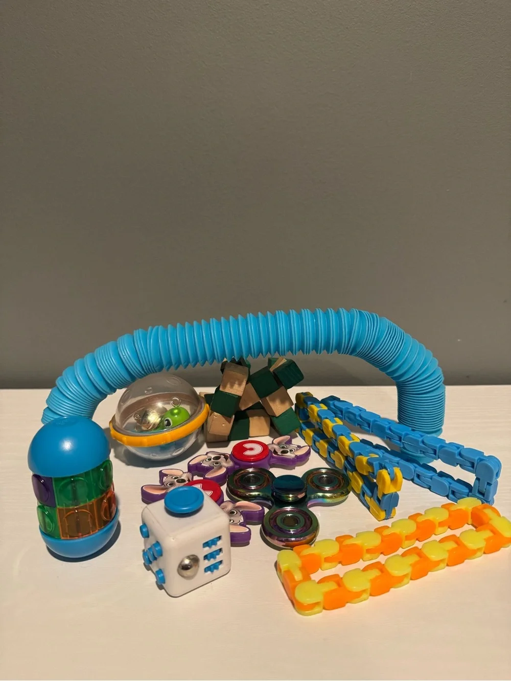 Blue Sensory Fidget Toy Bundle for Kids